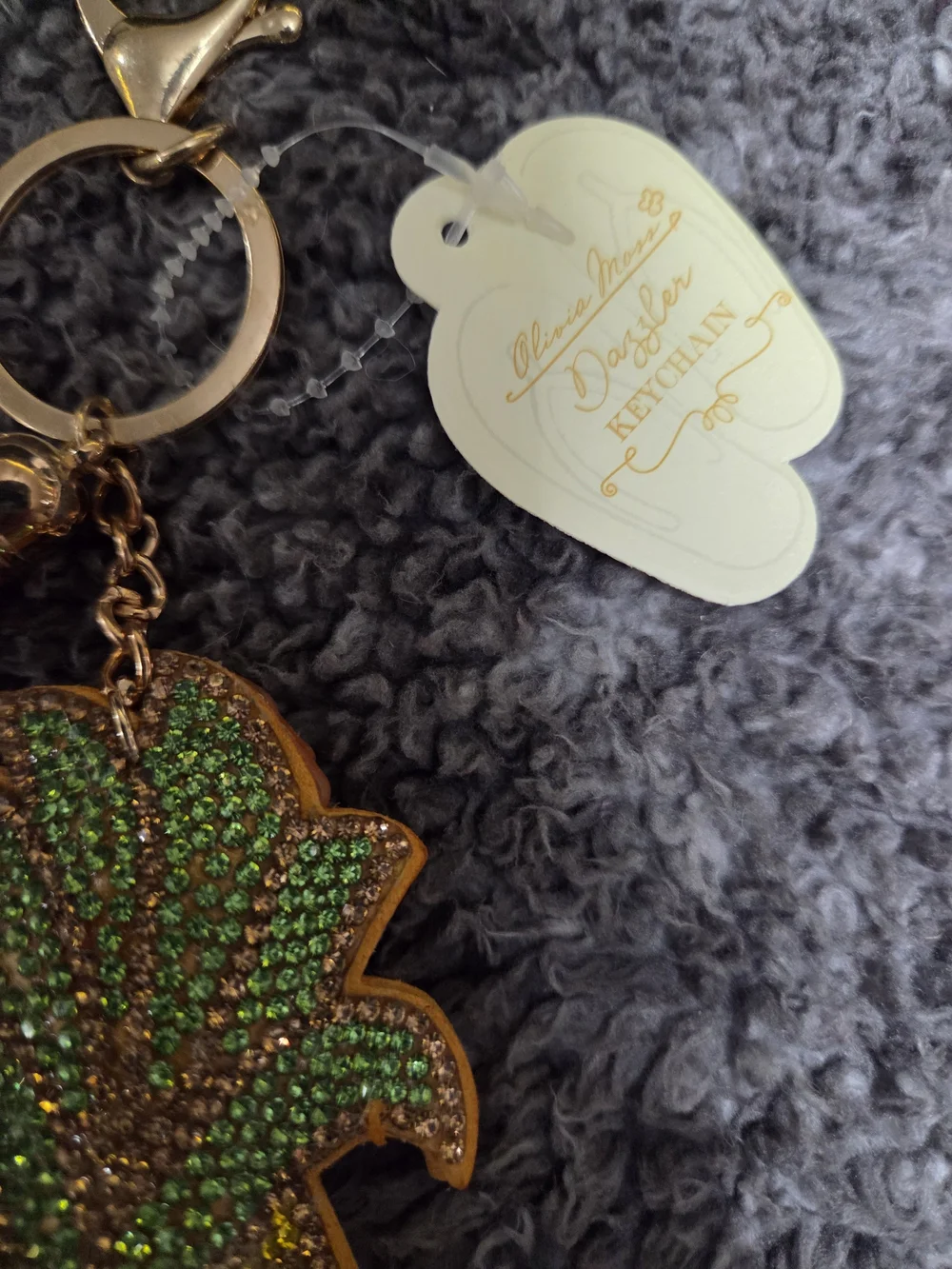 Sparkling Pineapple Keychain  - Yellow & Green
